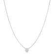 Roberto Coin Diamonds By The Inch 18K White Gold Necklace With One Diamond Station