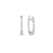 White Gold Diamond Baby Hoop Earrings