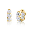 Norman Silverman Signature Round Diamond Huggies In Yellow Gold
