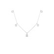 Roberto Coin 18K Five Diamond Drop Station Necklace