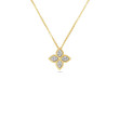 18K Gold Medium Pendant With Diamonds