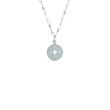 Roberto Coin 18K Venetian Princess Satin Medallion With Flower Cutout & Diamond Accent On Chain