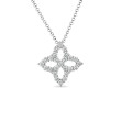 Princess Flower Small Diamond Pendant