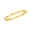 Yellow Gold Diamond Love In Verona Bangle