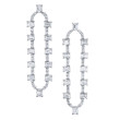 Emerald Cut Contemporary Drop Earring
