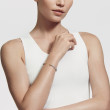 Classic Cable Bracelet in Sterling Silver with 14K Yellow Gold and Citrine, 5mm