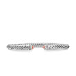 Cable Classics Bracelet in Sterling Silver with Morganite and Pave Diamonds