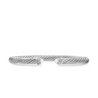 Classic Cable Bracelet in Sterling Silver with Pearls and Diamonds, 5mm