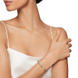 Cable Classics Bracelet in Sterling Silver with 14K Yellow Gold Domes