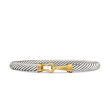 Buckle Bracelet in Sterling Silver with 14K Yellow Gold