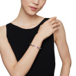 Classic Cable Bracelet in Sterling Silver with 14K Yellow Gold and Amethyst, 7mm