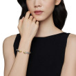 Cable Classics Bracelet in Sterling Silver with 14K Yellow Gold Domes