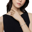 Classic Cable Bracelet in Sterling Silver with Pavé Diamond Domes, 7mm