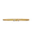 Buckle Bracelet in 18K Yellow Gold with Pave Diamonds