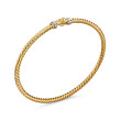 Buckle Bracelet in 18K Yellow Gold with Pave Diamonds