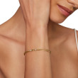 Buckle Bracelet in 18K Yellow Gold with Pave Diamonds
