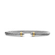 Cable Classics Bracelet in Sterling Silver with 18K Yellow Gold