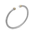 Cable Classics Bracelet in Sterling Silver with 18K Yellow Gold