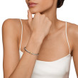X Station Bracelet in Sterling Silver with 18K Yellow Gold