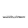X Classic Cable Station Bracelet in Sterling Silver with Diamonds, 4mm