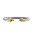 Cable Classics Bracelet in Sterling Silver with Citrine and 14K Yellow Gold