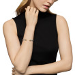 Cable Classics Bracelet in Sterling Silver with 14K Yellow Gold Domes