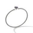 Petite Chatelaine® Bracelet in Sterling Silver with Black Orchid