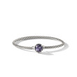Petite Chatelaine® Bracelet in Sterling Silver with Black Orchid