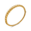 Pure Form® Cable Bracelet in 18K Gold, 6mm