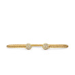 Petite Solari Bead Bracelet in 18K Yellow Gold with Pave Diamonds
