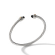 Renaissance Bracelet in Sterling Silver with Black Onyx and 18K Yellow Gold