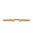 Classic Cablespira® Bracelet in 18K Yellow Gold with Diamonds, 3mm
