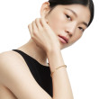 Classic Cablespira® Bracelet in 18K Yellow Gold with Diamonds, 3mm