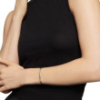 Crossover Bracelet in Sterling Silver with 18K Yellow Gold