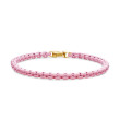 DY Bel Aire Chain Bracelet in Blush with 14K Yellow Gold Accent