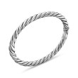 Sculpted Cable Bangle Bracelet in Sterling Silver, 5mm