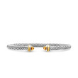 Cable Classics Bracelet in Sterling Silver with Citrine and 18K Yellow Gold