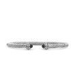 Cable Classics Bracelet in Sterling Silver with Black Onyx and Pave Diamonds