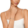 Cable Classics Bracelet in Sterling Silver with Pearls and Pave Diamonds