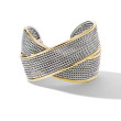 DY Origami Cuff Bracelet in Sterling Silver with 18K Yellow Gold