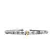 Cable Classics Center Station Bracelet in Sterling Silver with 18K Yellow Gold