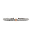 Cable Classics Center Station Bracelet in Sterling Silver with 18K Rose Gold