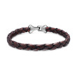 Armory® Bracelet in Brown Leather with Sterling Silver, 6.6mm
