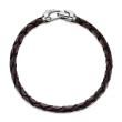 Armory® Bracelet in Brown Leather with Sterling Silver, 6.6mm