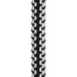 Woven Box Chain Bracelet in Sterling Silver with Black Nylon, 10mm