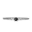Chatelaine® Bracelet in Sterling Silver with Black Onyx and Pave Diamonds