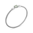 Chatelaine® Bracelet in Sterling Silver with Prasiolite and Pave Diamonds
