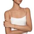 Petite Infinity Bracelet in Sterling Silver with 14K Yellow Gold, 4.4mm