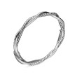 Petite Infinity Bracelet in Sterling Silver with Pave Diamonds