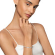 Petite Infinity Bracelet in Sterling Silver with Pave Diamonds